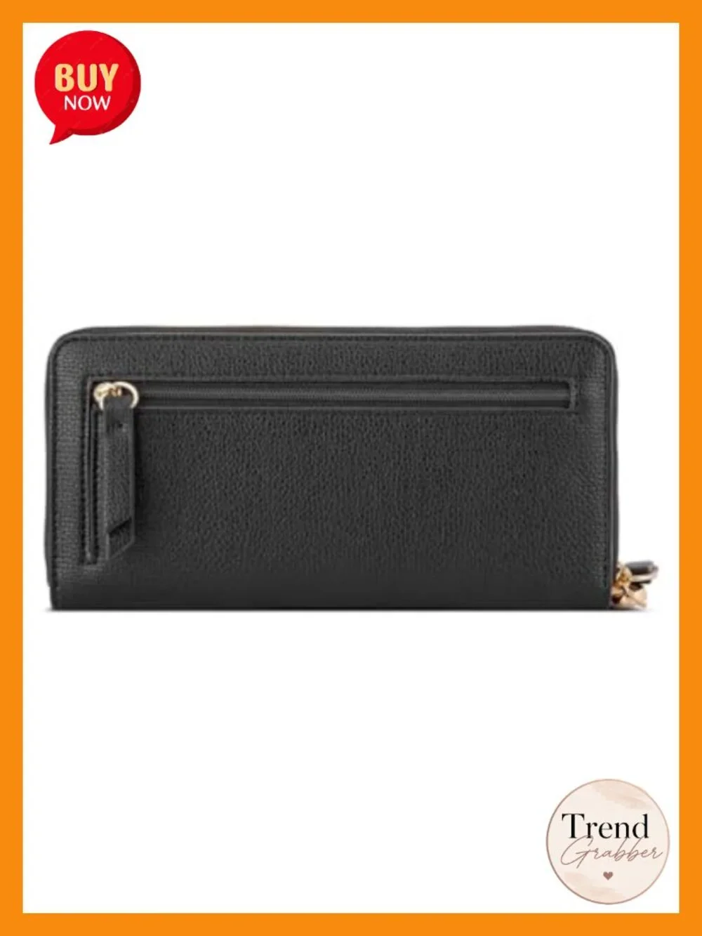 Zip Around Wristlet with Waist Strap - Polyurethane - 3 Compartments